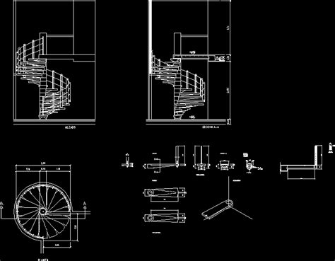 Spiral Staircase DWG Block for AutoCAD • Designs CAD
