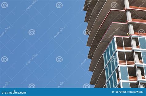 New Construction of a High Rise Building. Stock Photo - Image of concrete, engineering: 138754056