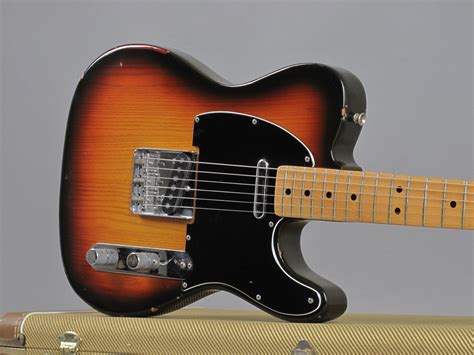 Fender Custom Shop 1952 Telecaster Relic Maple Neck Tone Sunburst Black Pickguard ...