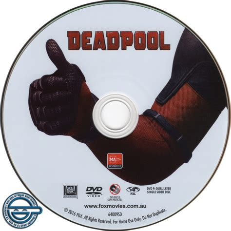 Deadpool dvd label (2016) R4