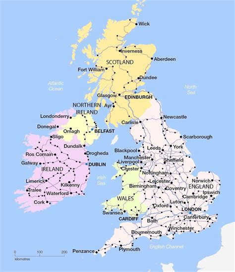 Scotland Tourist Attractions Map - Tourist Destination in the world