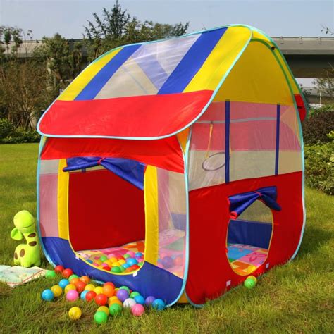 Kids Popping Up Indoor & Outdoor Playground Ball Pit Play Tent Hut Fun Game Toy | Walmart Canada