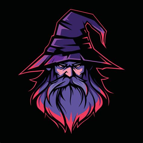 Wizard Mascot Logo for Esport. Wizard T-shirt Design. Wizard Logo ...