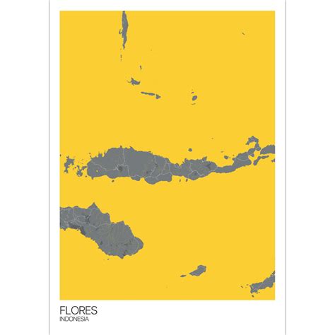 Flores Map Art Print - Free International Shipping! - Mapply.co