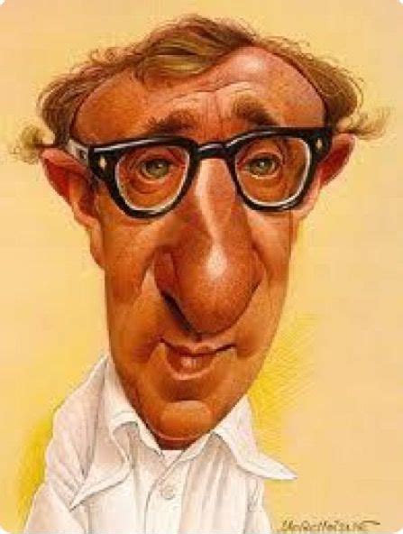 Woody Allen | Funny caricatures, Celebrity drawings, Caricature