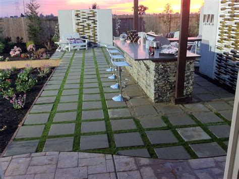 Patio stones and artificial grass | Artificial Grass Installer | TuFFGrass