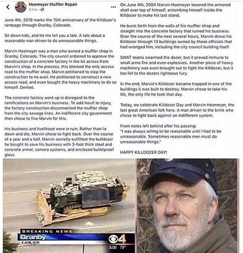 Pin by Donna Darling on Interest | Marvin heemeyer, Marvin, Last stand