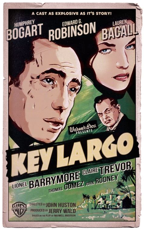 Key Largo - Film Noir Movie Poster by Christopher King