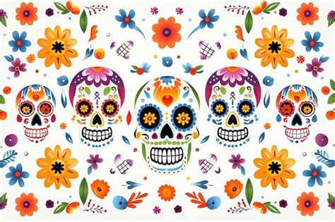 Premium AI Image | day of the dead wallpaper