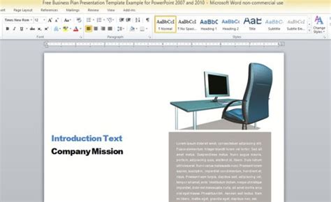 Business Report Template For Microsoft Word