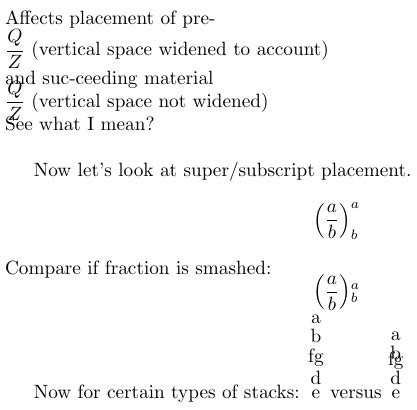 math mode - What does \smash do, and where is it documented? - TeX ...