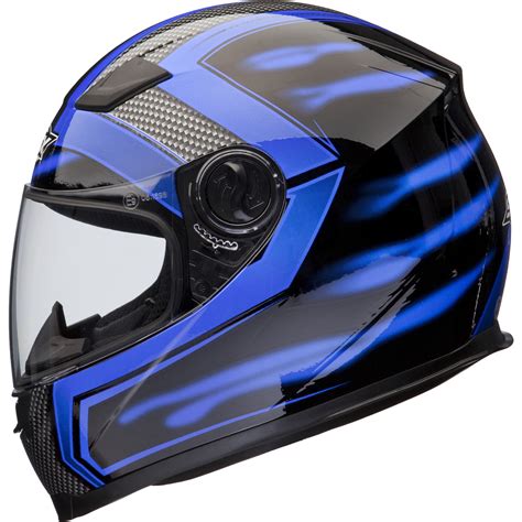 Shox Sniper Skar Blue Motorcycle Helmet Full Face Scooter Motorbike Crash Bike | eBay