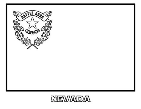 Nevada State Flag Coloring Page : Color Luna