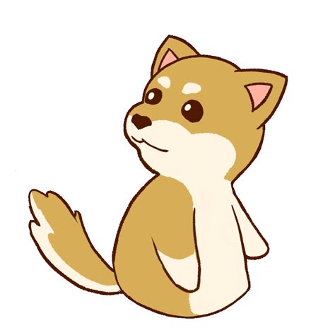 Animated Illustration of a Surprised Dog | UGOKAWA