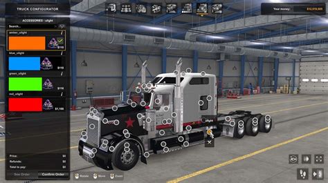 Kenworth W900 Interior Addons (with cam) v4.4 1.48.5 Mod - ATS Mod | American Truck Simulator Mod