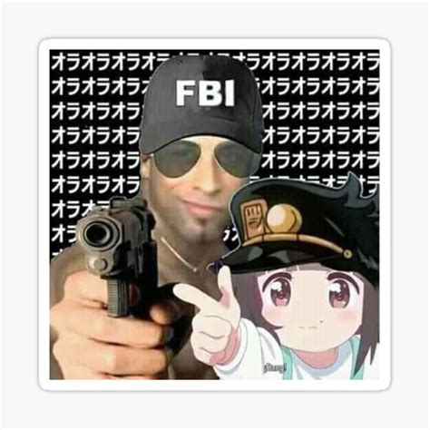 "Ricardo | FBI | Anime | Memes 2022" Sticker for Sale by DAIKONLINE ...