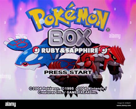 Pokemon Box Ruby & Sapphire - Nintendo Gamecube Videogame - Editorial use only Stock Photo - Alamy