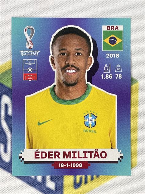 BRA7 Éder Militão (Brazil) Panini World Cup 2022 Sticker - Solve ...