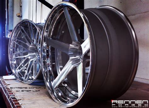 21" Rennen Forged Extreme Concave Wheels with Step Lip - 6SpeedOnline ...