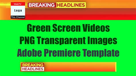 Download free breaking news green screen and adobe premiere template ...