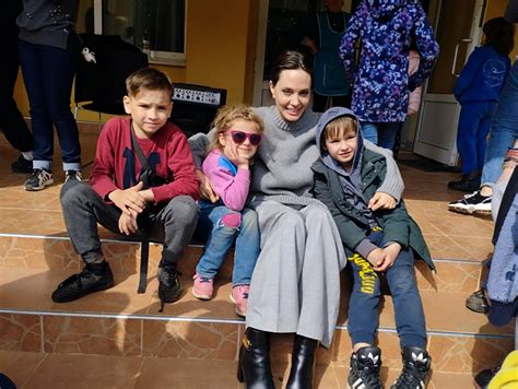 Angelina Jolie makes surprise Ukraine visit, meets children - WHYY