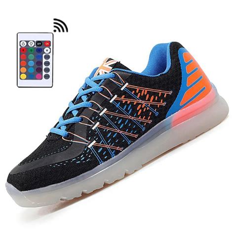 Remote Control Led Shoes Men New Light Up USB Charge Glowing Neon Flash ...