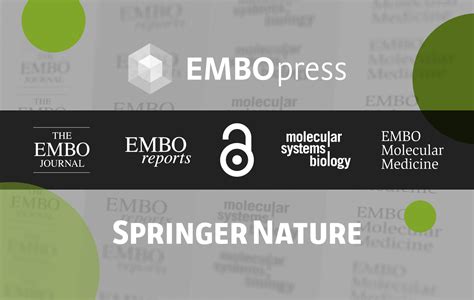 Springer Nature and EMBO cooperate to publish the EMBO Press suite of journals – Press releases ...