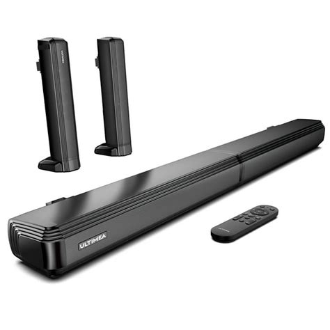 ULTIMEA 2.2ch Sound Bar for TV, Built-in Dual Subwoofer, 2 in 1 ...