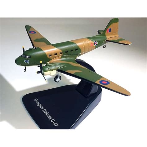 Buy FloZ Douglas C-47 RAF Skytrain WWII Dakota Transport Aircraft 1/144 Plane diecast Model ...