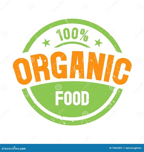 Organic Food Logo Design Template Stock Vector - Illustration of nature ...