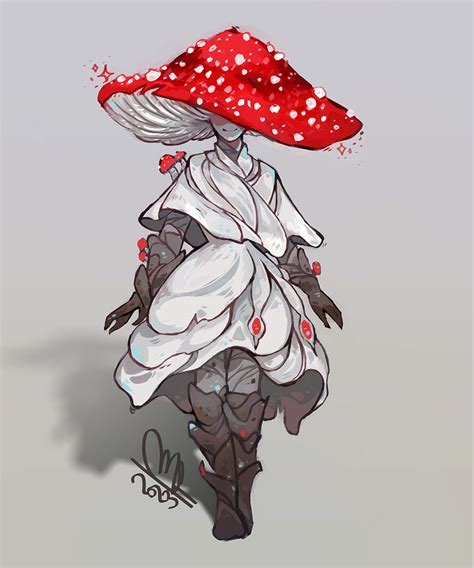 Fungal leshy bard named “Muchomůrka” for Pathfinder 2e adventure! :3 ...