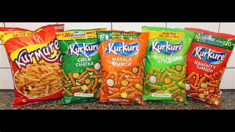 Kurmure Chicken Flavor & Kurkure: Chilli Chatka, Masala Munch, Green ...