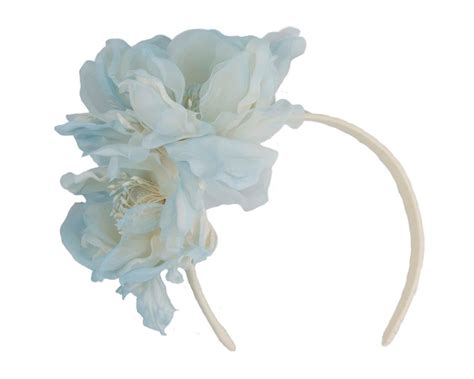 Light blue flower fascinator by Fillies Collection Online in Australia ...