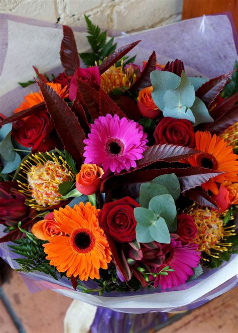 Beautiful autumn flower bouquets delivered in Belfast. The weather is ...