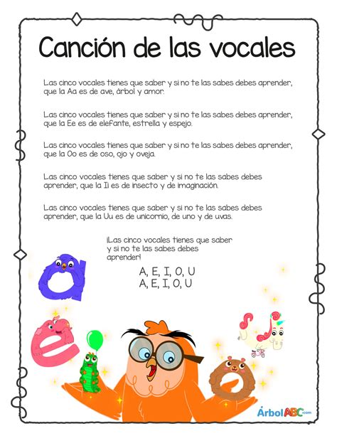 Canción de las vocales | Árbol ABC