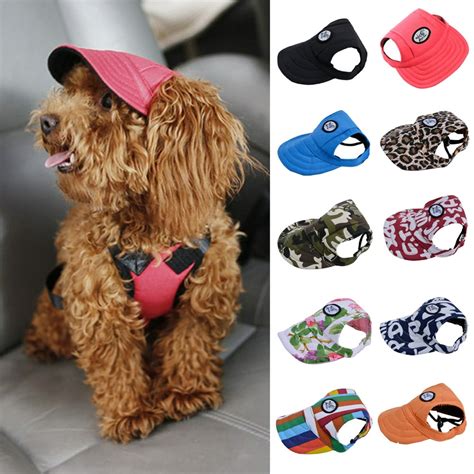 Dog Baseball Cap Leisure Cool Cotton Breathable Adjustable Pet Cap Dog ...