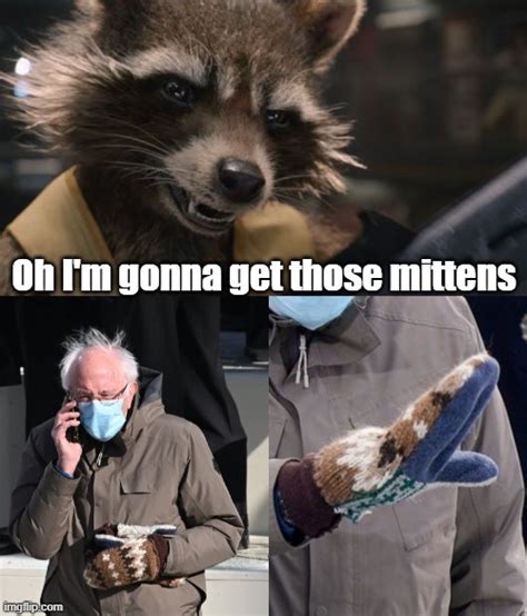 Bernie Meme Mittens Template