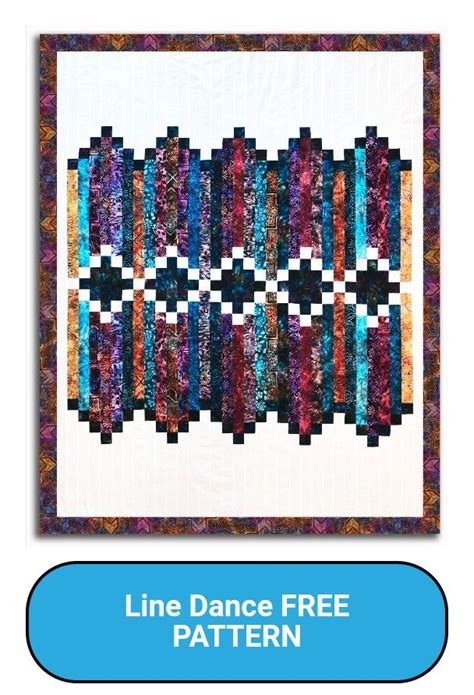 Free Line Dance jelly roll pattern from www.jordanfabrics.com in 2022 | Jelly roll patterns ...