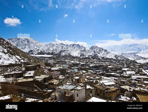 Aerial view of Leh Ladakh. Himalayas. India Stock Photo - Alamy