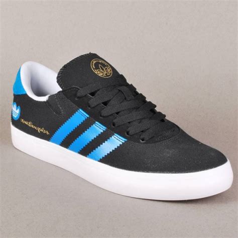 Adidas Skateboarding Adidas Gonz Pro Skate Shoes - Black/Solar Blue ...