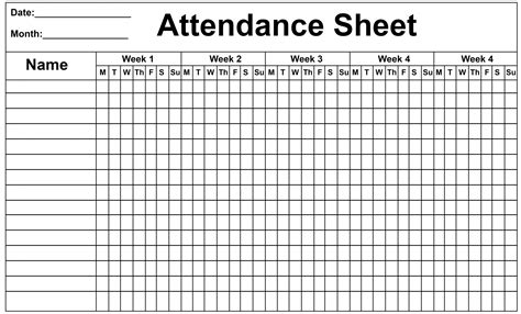 Employee Attendance Tracker Sheet Printable Calendar Diy | Hot Sex Picture