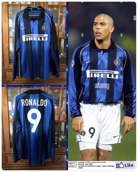 Inter Milan 01/02 Ronaldo 9 Home Jersey, Men's Fashion, Activewear on Carousell