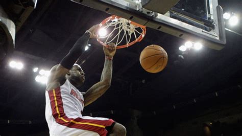 LeBron James throws down a Dunk Contest dunk in warmups - SBNation.com