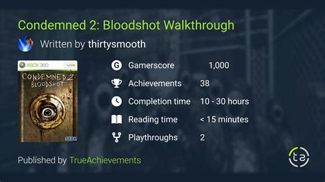 Condemned 2: Bloodshot Walkthrough