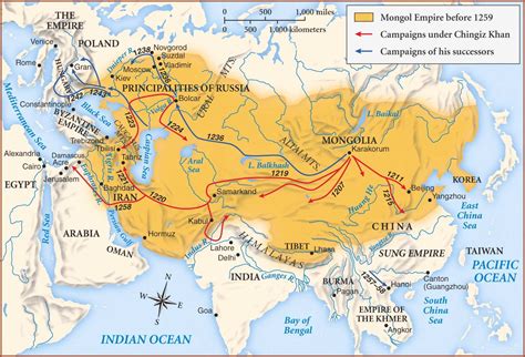 Mongolian Empire Map