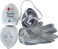 Full Size Pocket Mask with Oxygen Inlet & Head Strap. | First Aid ...