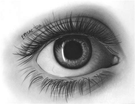 Charcoal Drawing Of Eyes - Viewing Gallery