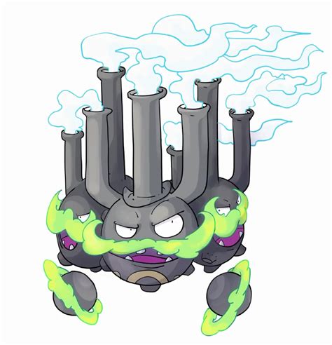 Galarian Weezing evolution by Shin Art | Pokemon breeds, Mega evolution, Pokemon