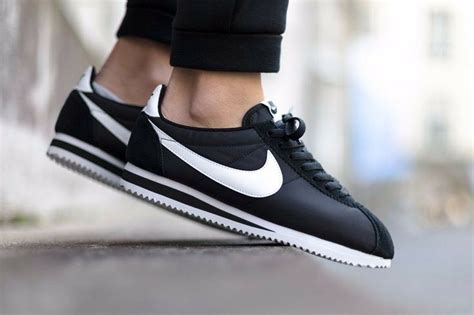 Nike Cortez Basic Leather 819719-012 Mens Sz 12 Black / White / Metallic Silver 884776863898 ...