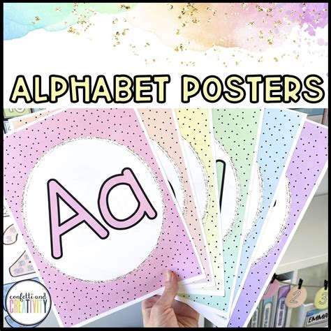 Pastel Alphabet Posters | Confetti & Creativity